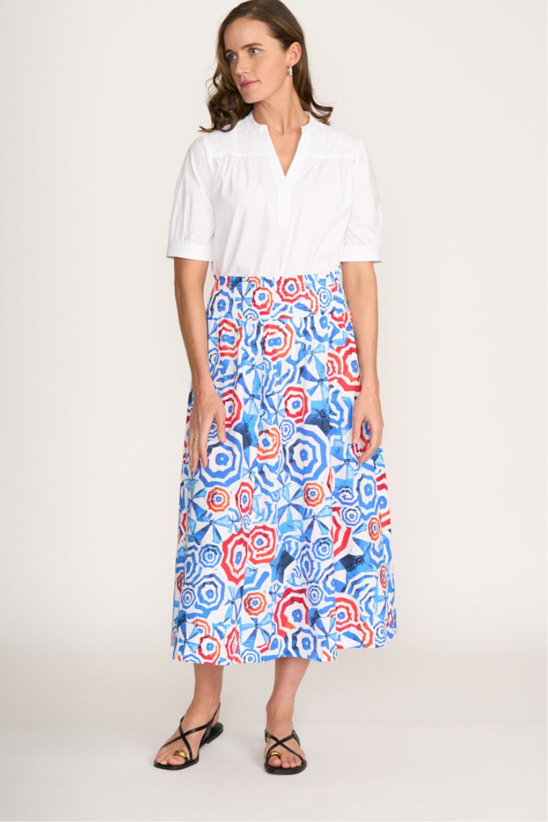 Skirted Ahead Skirt in Catalina Print CFO7916 by Foil