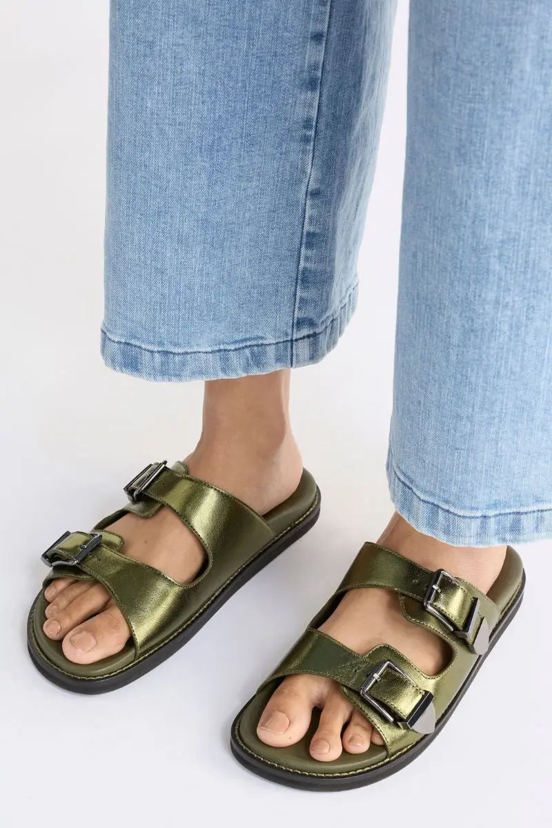 Spenne sandal in olive F0084 by Elk the Label