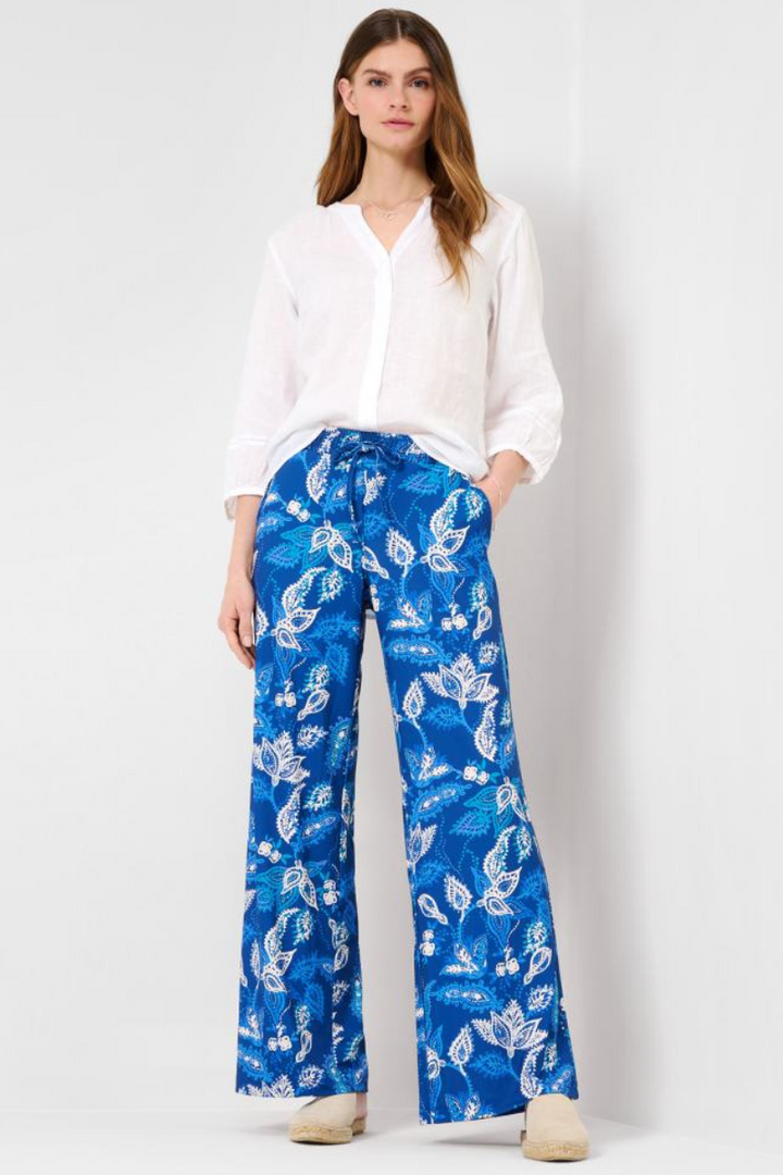 Maine paisley pants in blues 34-3748 by BRAX