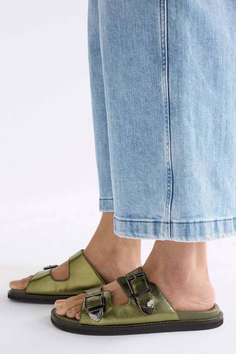 Spenne sandal in olive F0084 by Elk the Label