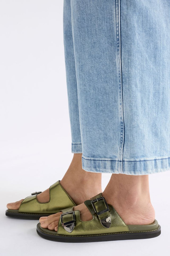 ELK Spenne sandal in olive F0084 by Elk the Label in 38 / olive