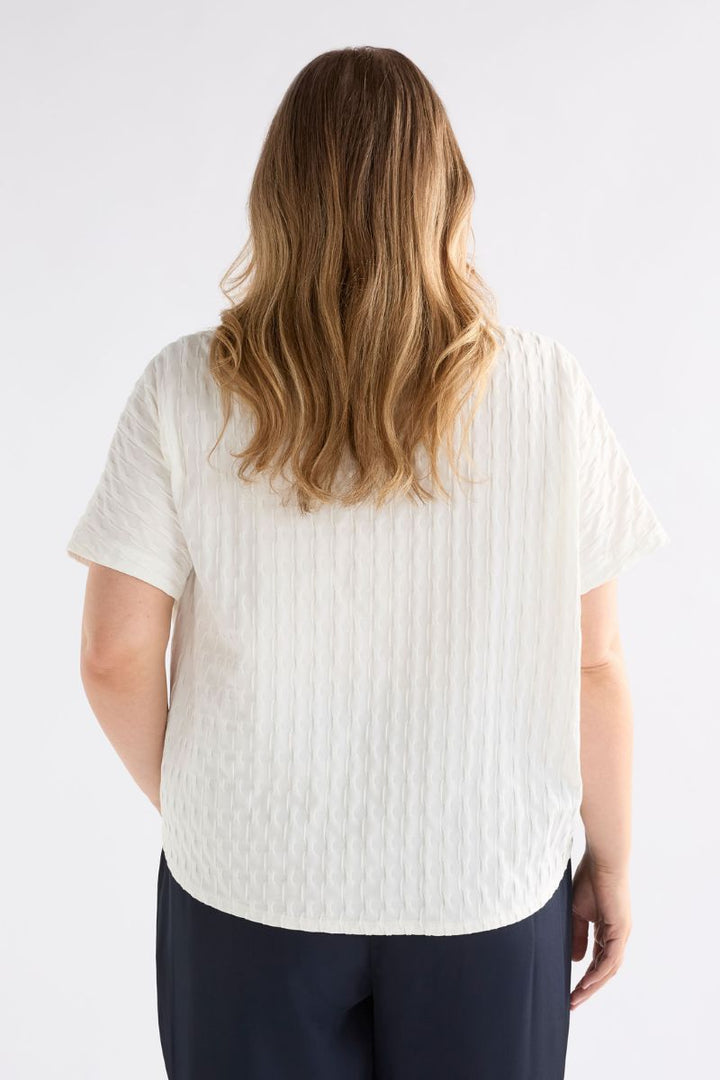 ELK Orta Boxy T-shirt A1411 white by Elk the Label in 10 / White