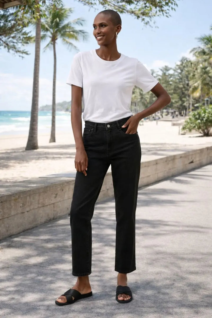 Gia Jeans The Classic Slim Fit Stretch in Featherweave by Joseph Ribkoff