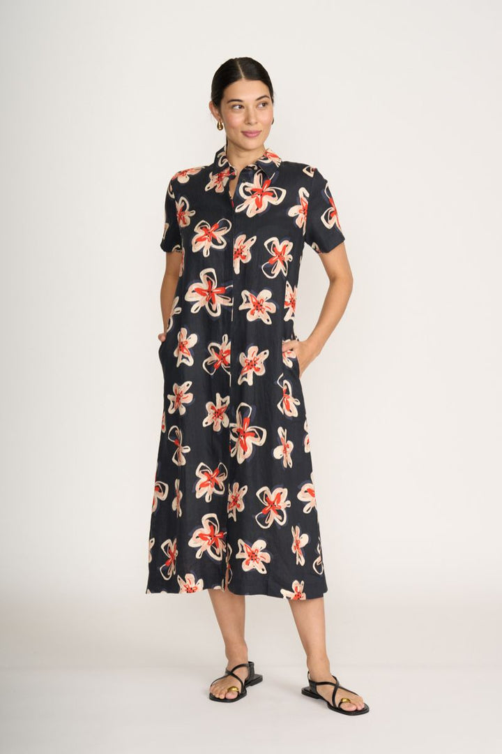 Advanced Interaction Dress In Flower Doodle By Foil Clothing in 8