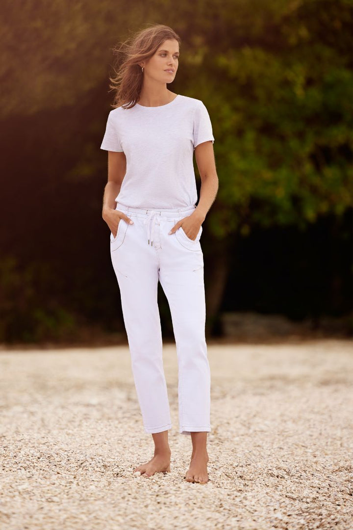 Lania The Label The Perfect Boyfriend Jean -  by Lania the Label in 8 / White