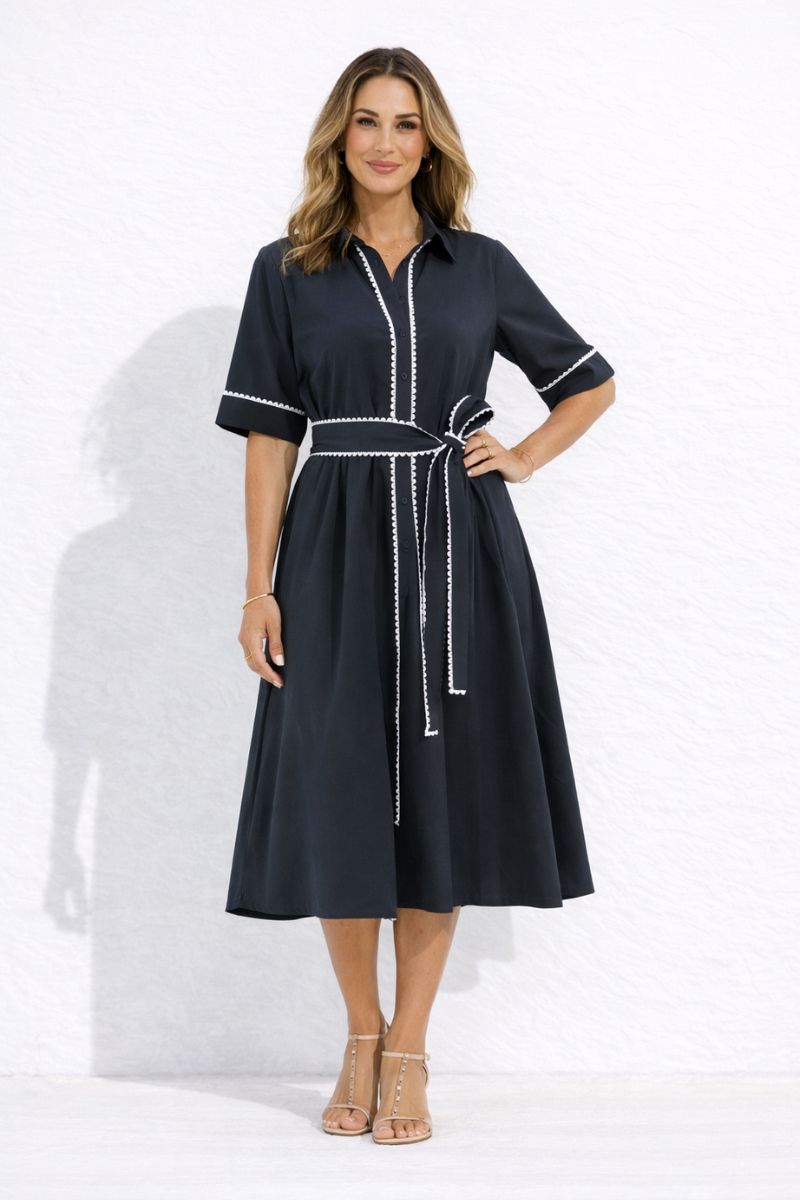 Frida Dress in Midnight Bliss