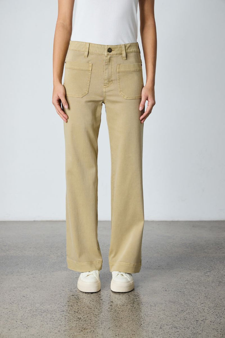 Lania The Label Chrome Jean in Wheat by Lania the Label in 12 / Wheat