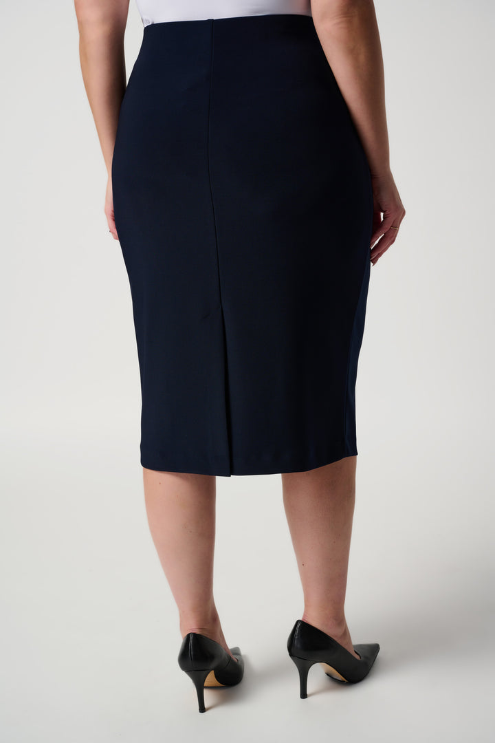 Classic Long Pencil Skirt 163083 in Black and Midnight Blue by Joseph Ribkoff