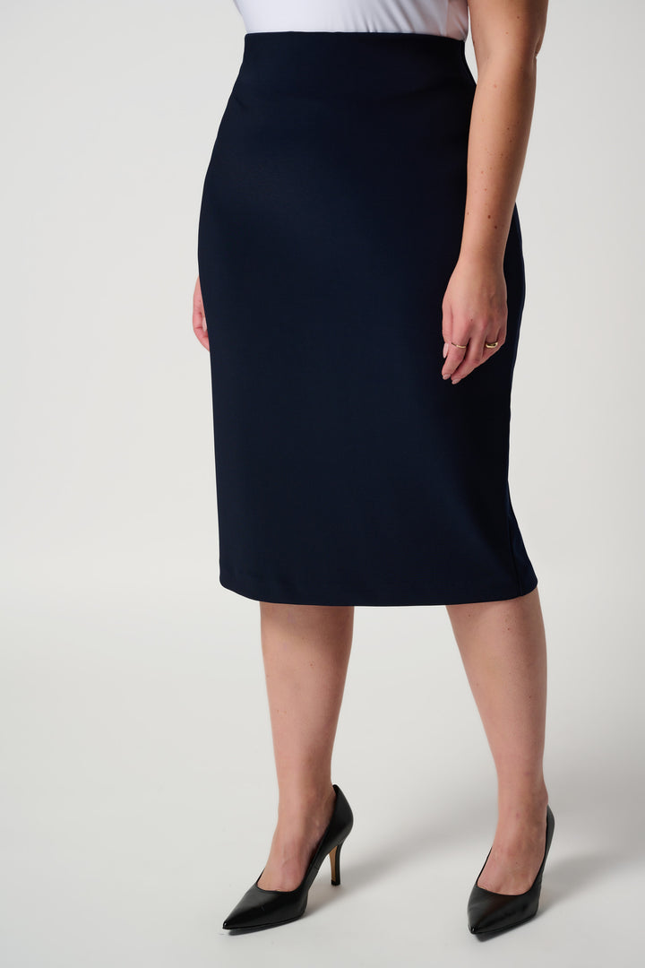 Classic Long Pencil Skirt 163083 in Black and Midnight Blue by Joseph Ribkoff