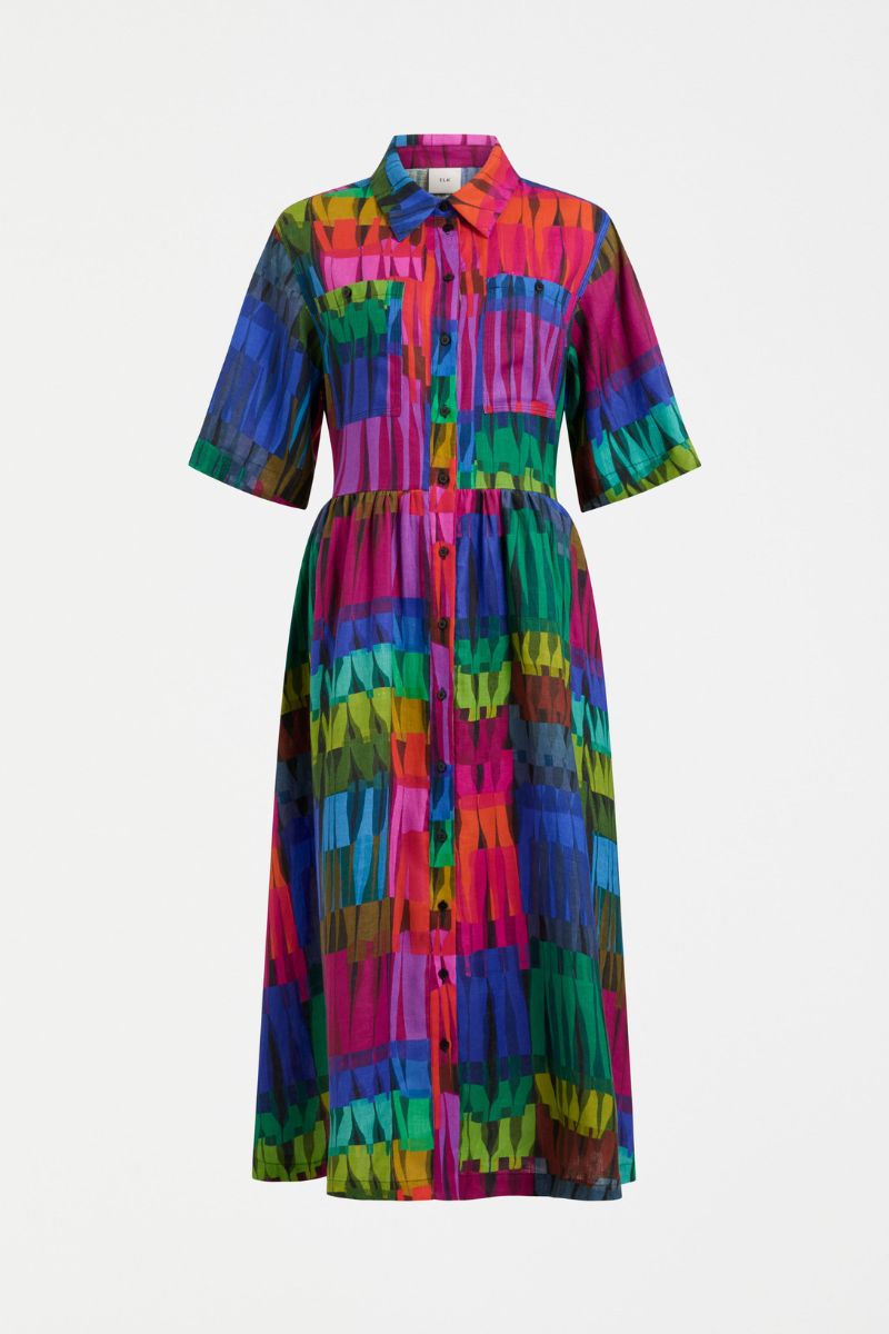 Ghost view of Colourful Elk Llinen Dress