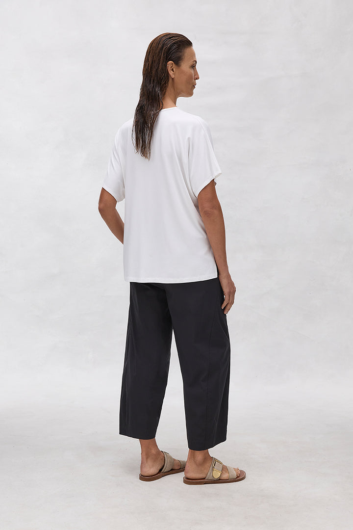 Cross Pant in White F65 1834 by Mela Purdie