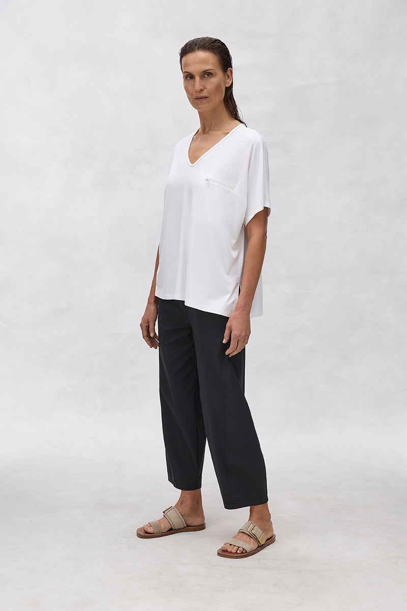 Cross Pant in White F65 1834 by Mela Purdie