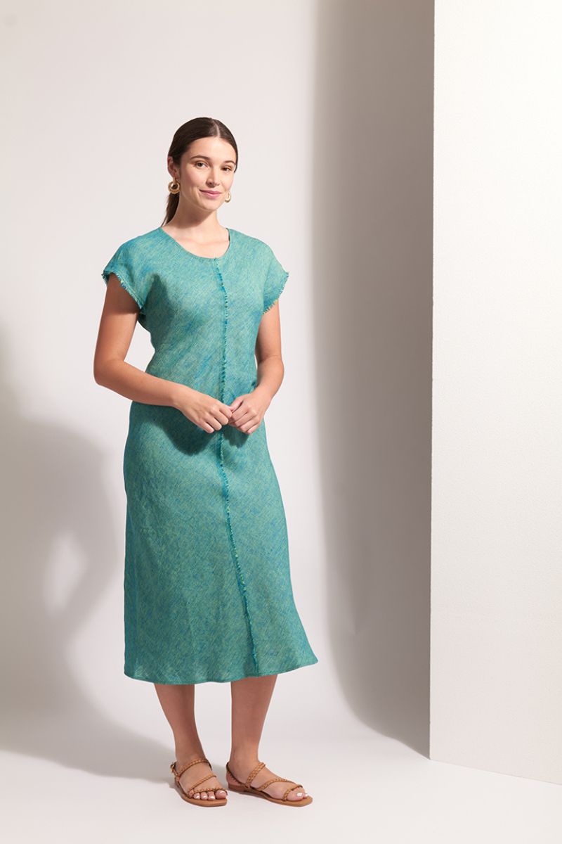 Cutting Edge Dress in Spearmint by Foil Clothing