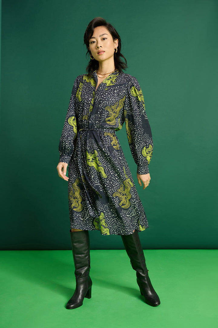 Eternity Print Shirt Dress SP7425 by POM Amsterdam