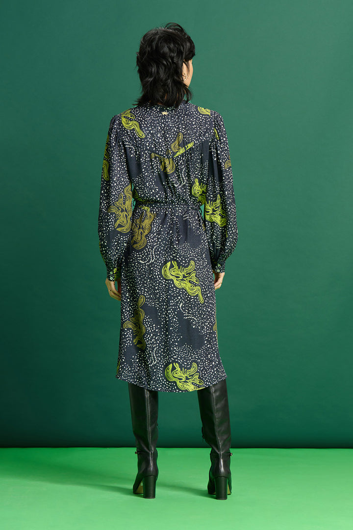 Eternity Print Shirt Dress SP7425 by POM Amsterdam