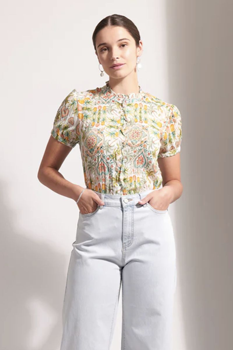 Foil Ultimate Crush Cap Sleeve Shirt –Tutti Fruitti (FO8214)