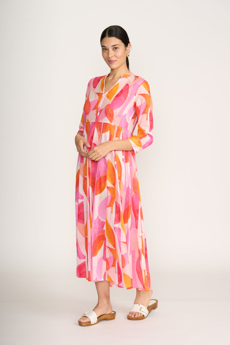 Cruisin Dress in Feeling Peachy Print CFO8286 by Foil