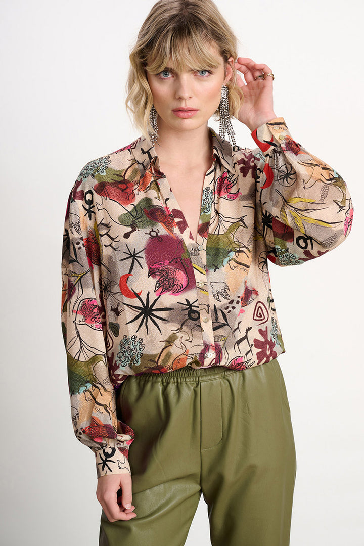 Blouse Fantastique SP7364 en Sable par POM Amsterdam