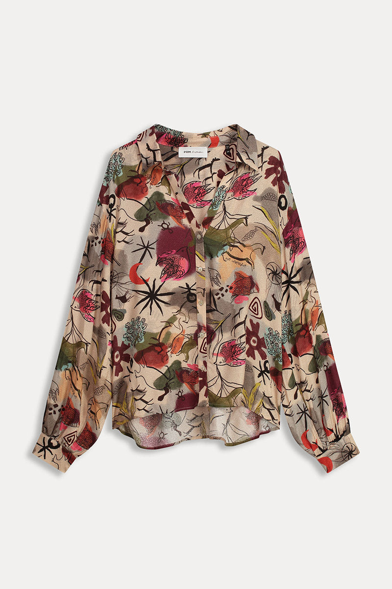 Blouse Fantastique SP7364 en Sable par POM Amsterdam