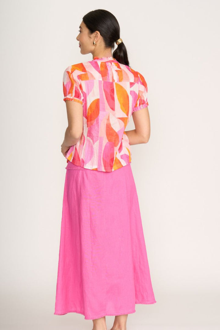 Foil Ultimate Crush Cap Sleeve Shirt – Feeling Peachy (FO8214) in Pink / 8