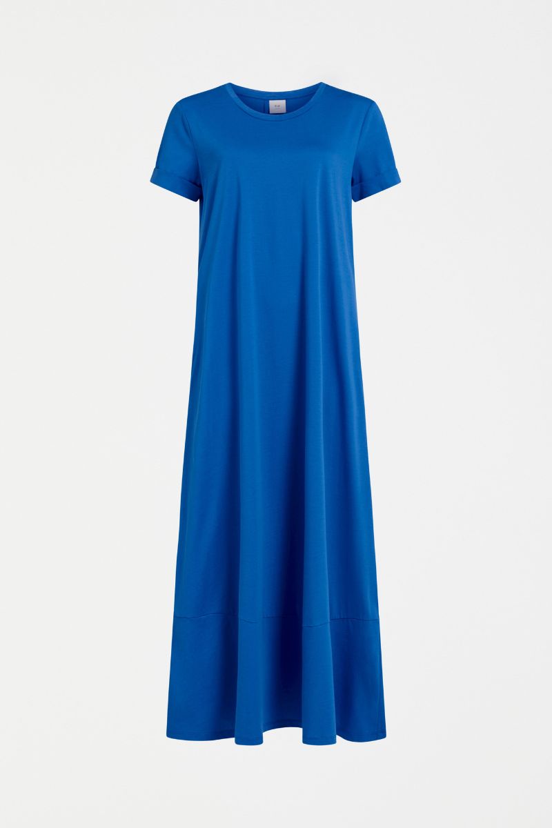 Blue dress on a white background