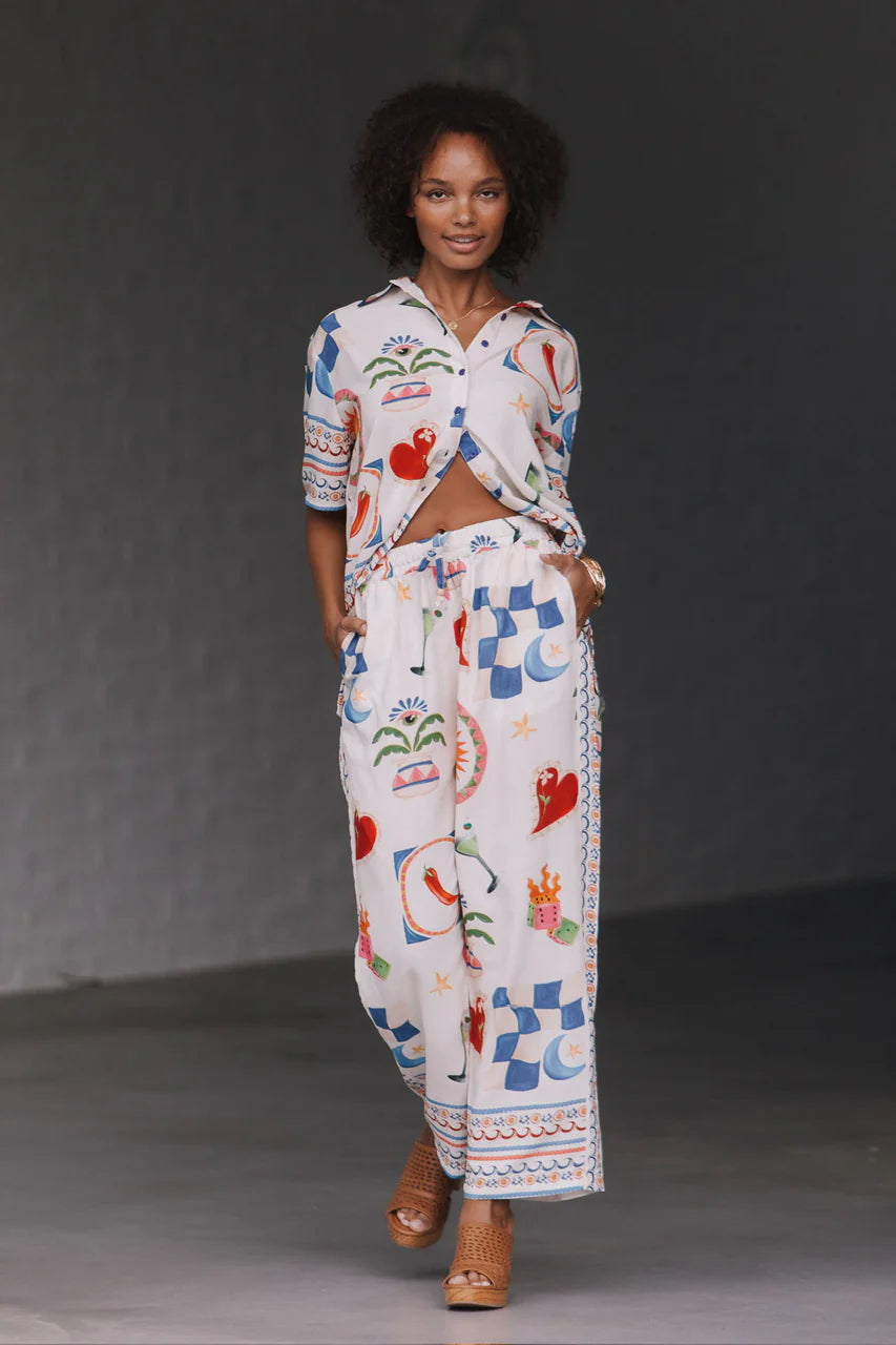 WOMAN WEARING Spicy Margarita Pant Set by Joop & Gypsy 2235/2089