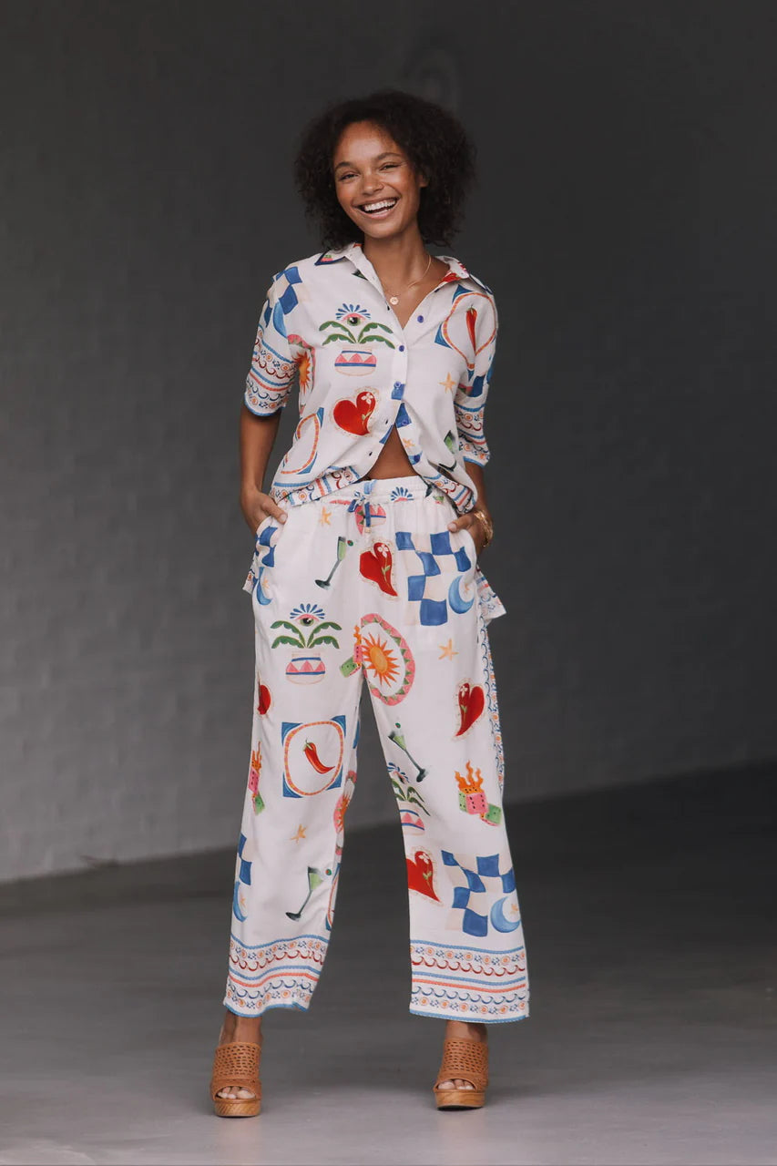 WOMAN WEARING Spicy Margarita Pant Set by Joop & Gypsy 2235/2089