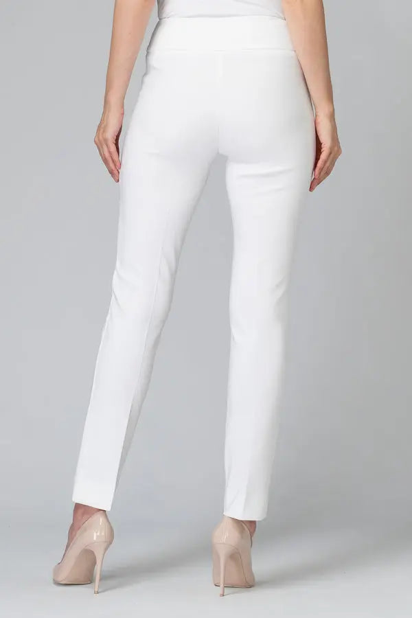 Woman wearing Joseph Ribkoff Wonder Pant vanilla 144092 back view