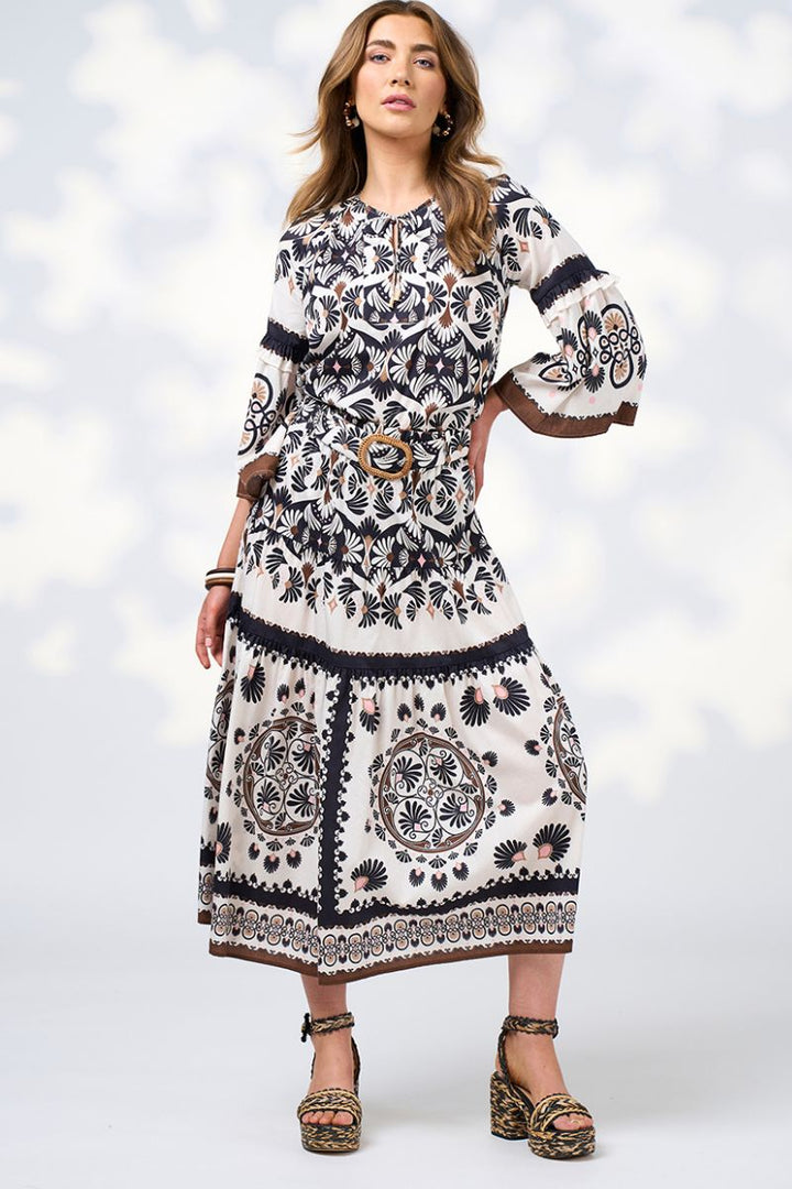 Loobie's Story Zoe skirt by in ecru multi by Loobies Story in 10 / Ecru