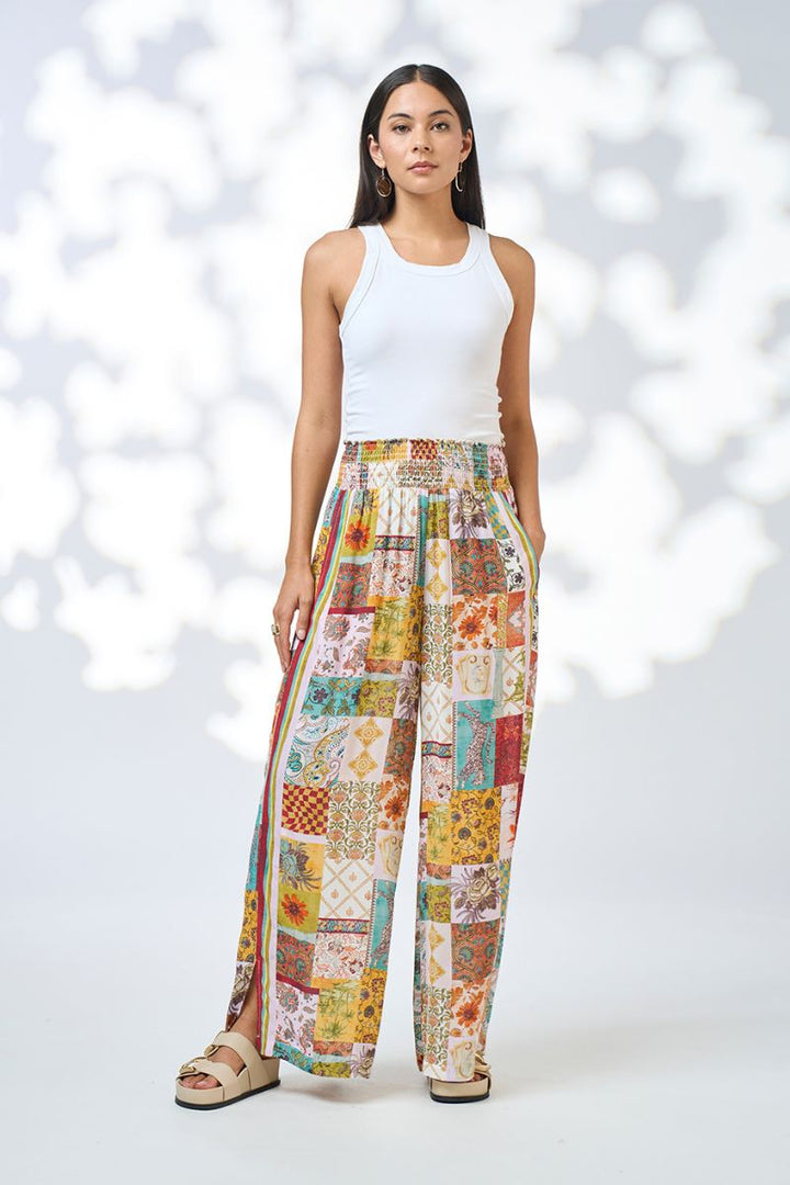 Loobie's Story Vana Pant in Silk Touch Viscose by Loobies Story in 10 / Multicolor
