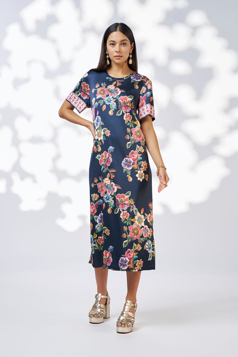 Mystic Rose Dress in Multicolour by Loobies Story