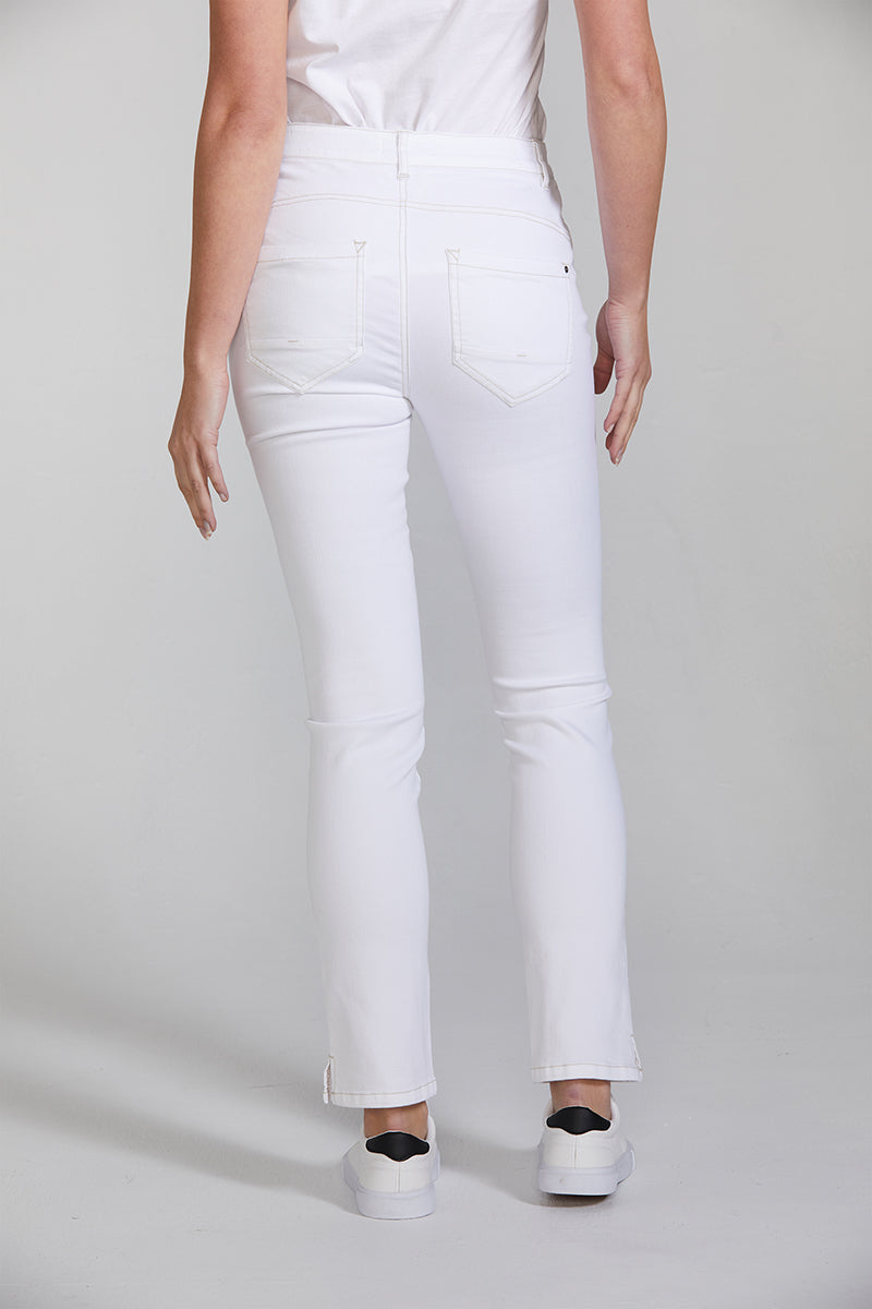 Rome Jean NLA2684 in White by Lania The Label