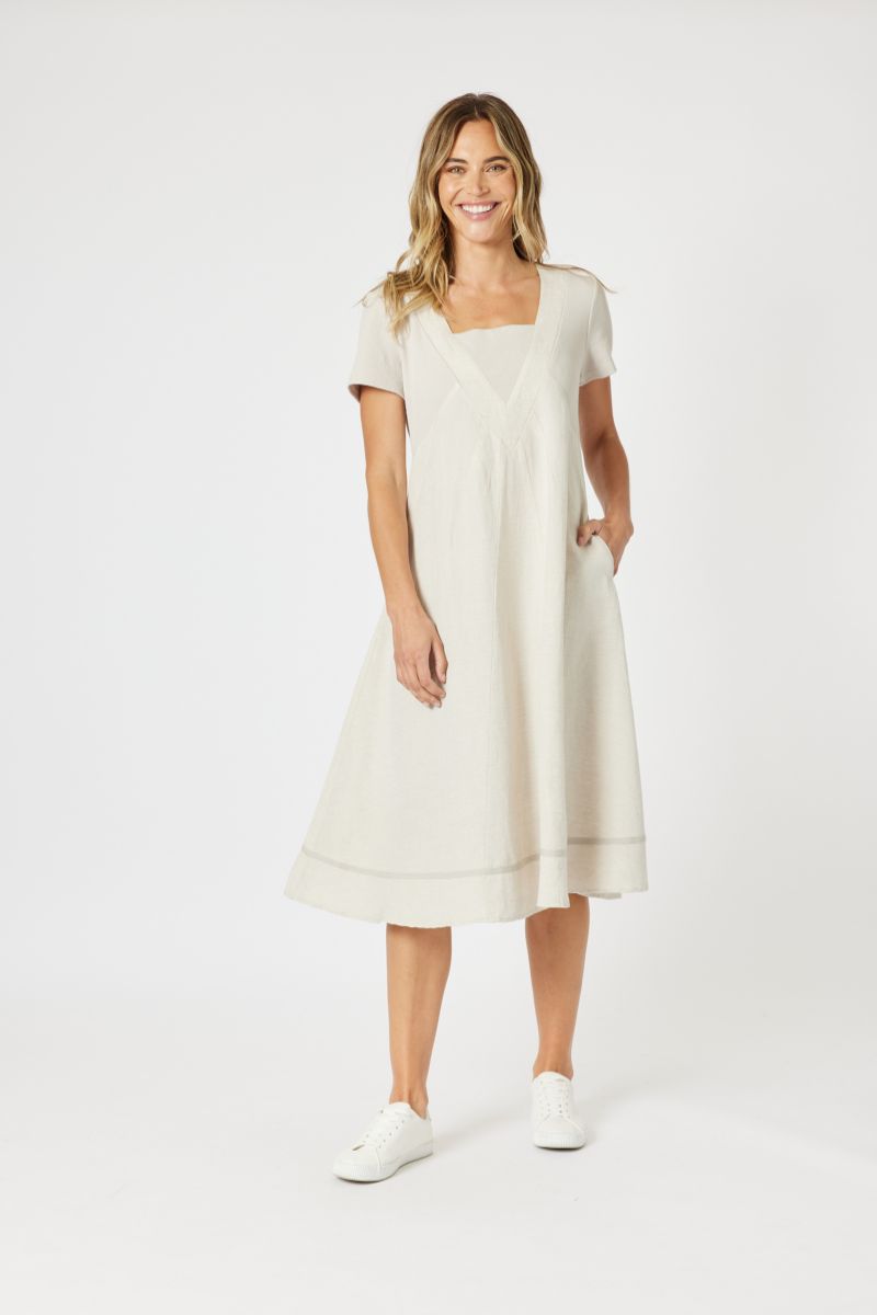 Lino Le Marais Dress Natural 48107 by Gordon Smith