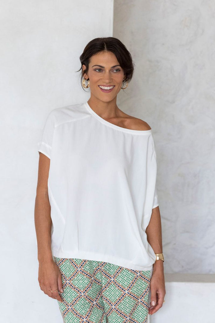 Lush Top in Cream by Humidity Lifestyle in M/L / Cream