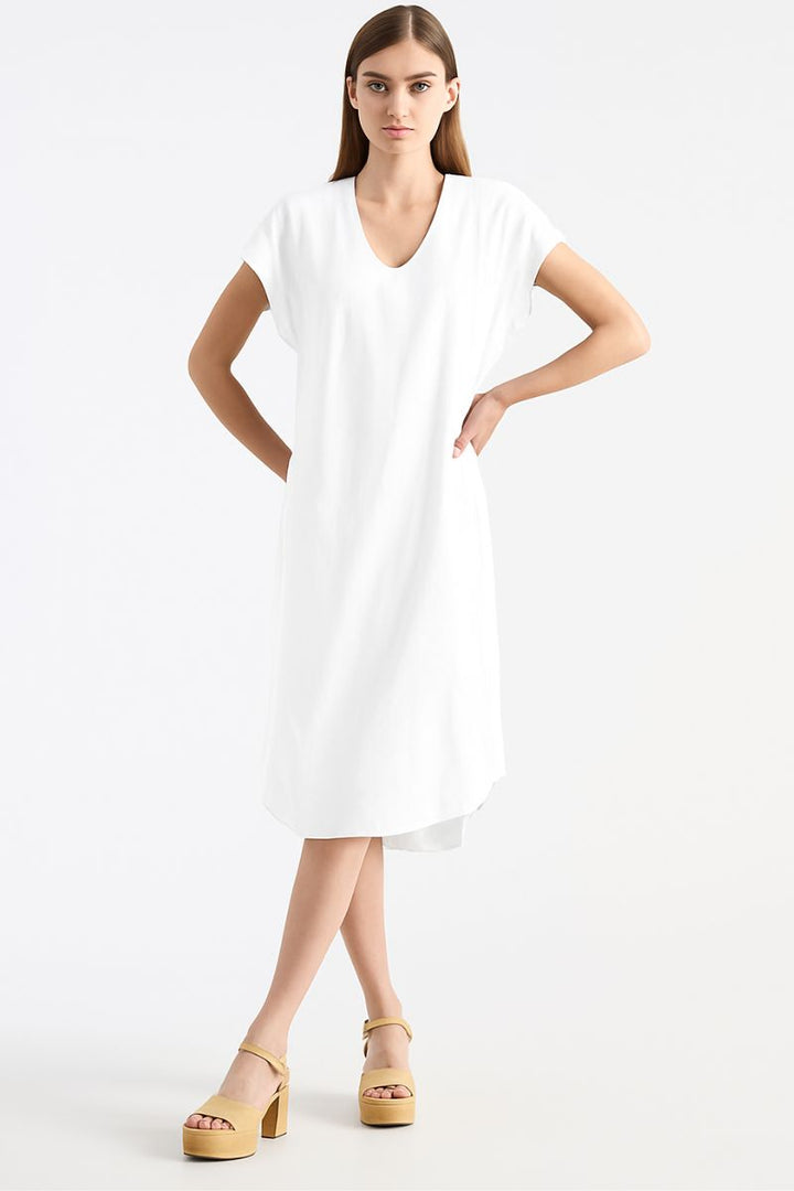 Mela Purdie Slide Dress in White F67 3269 by MELA PURDIE in 12-M / White