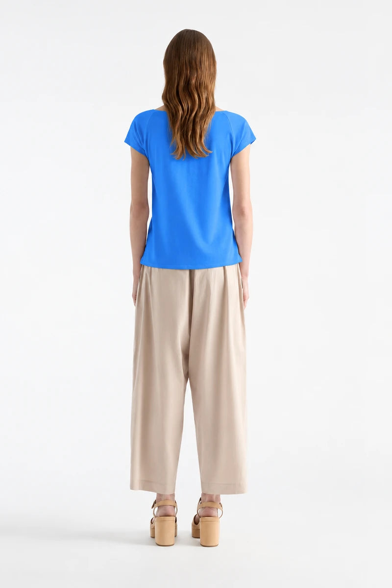 Mela Purdie Raglan Shell Miami F01 212, back view showing short raglan sleeves and relaxed silhouette.