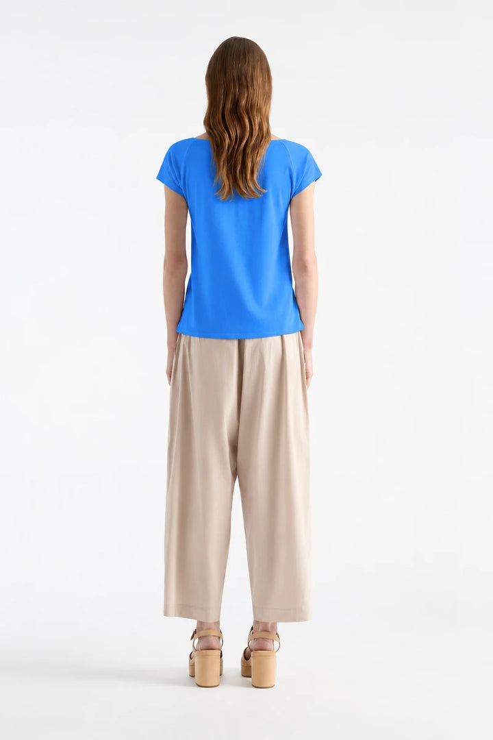 Mela Purdie Raglan Shell Miami F01 212, back view showing short raglan sleeves and relaxed silhouette.