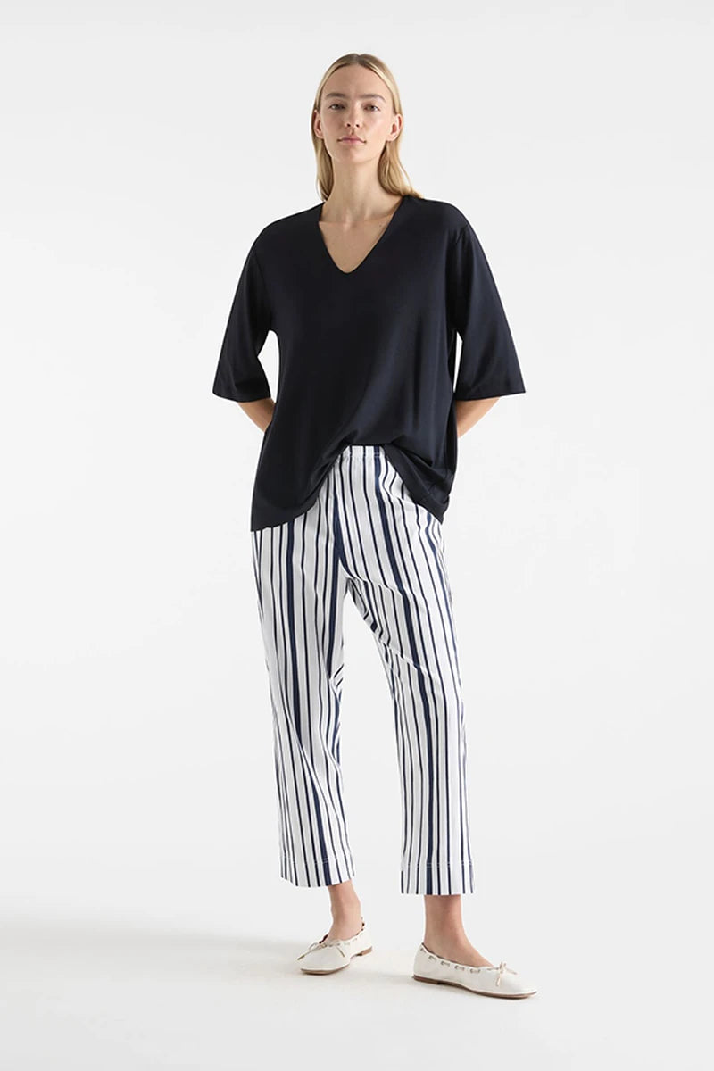 Mela Purdie V Stretch Plaza Navy F01 8323