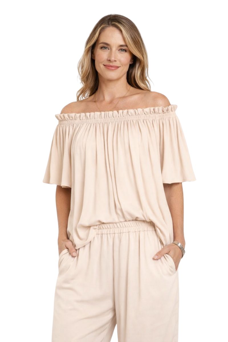 Breeze Top in Meringue by Mela Purdie