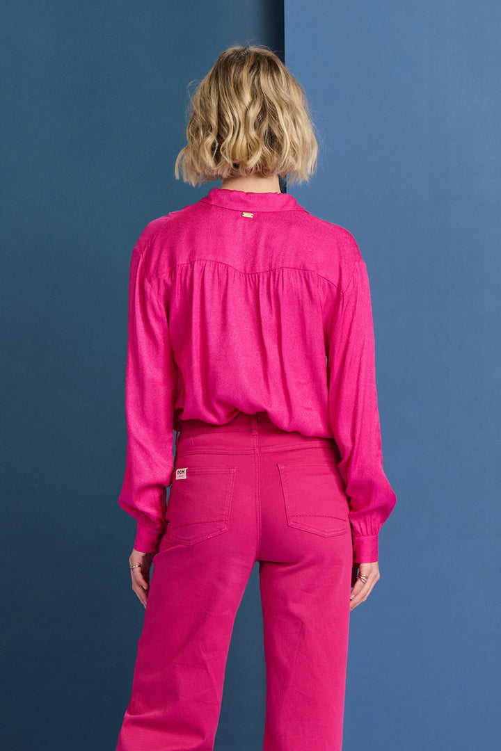 Milly Blouse SP7398 in Firey Pink by POM Amsterdam