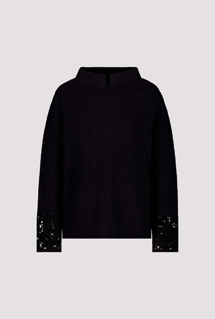 Glamour Sweater 807232MNR in Black by Monari