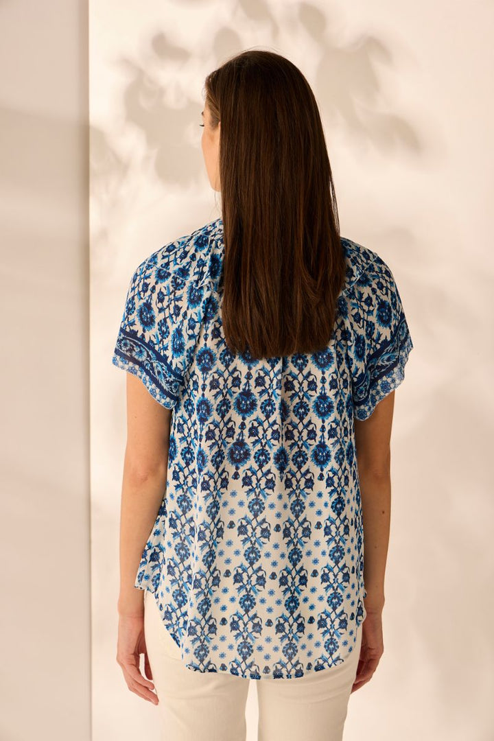 Lania The Label Muse Print Top NLA3841 by Lania the Label in Blue / 8