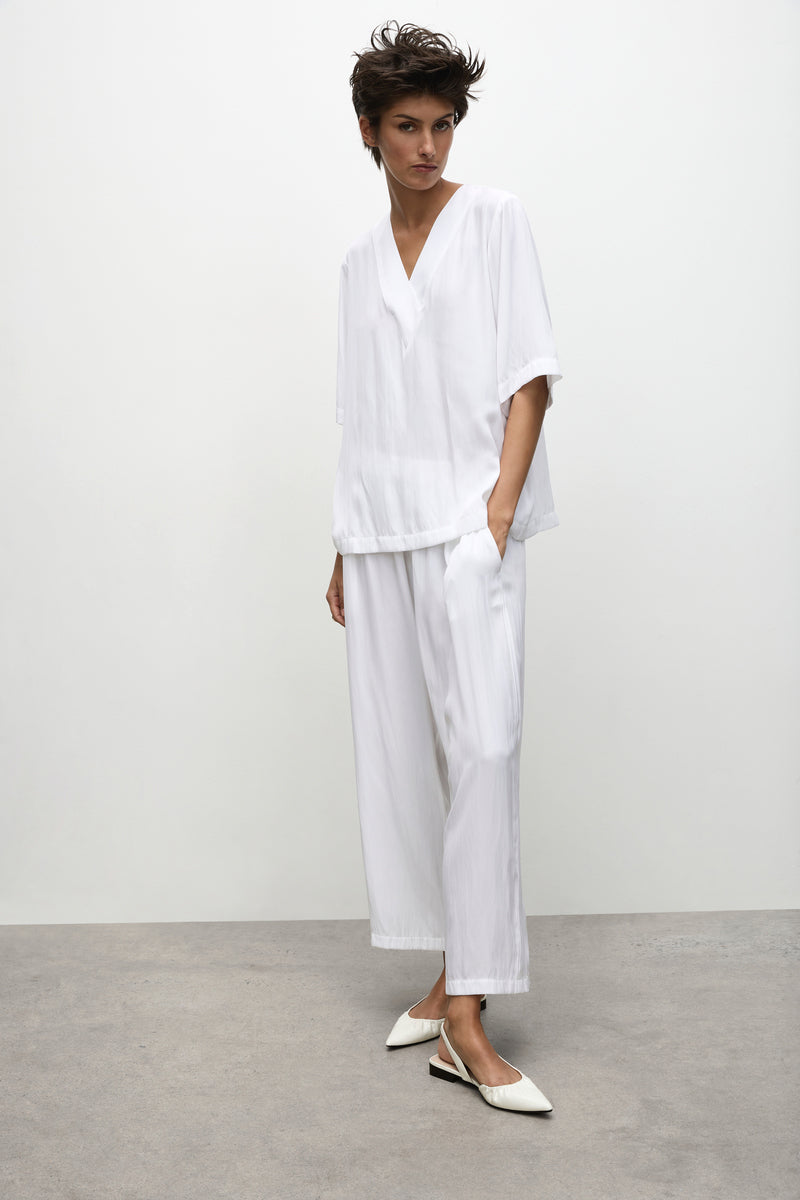 Pace Pant F67 1740 in White by Mela Purdie