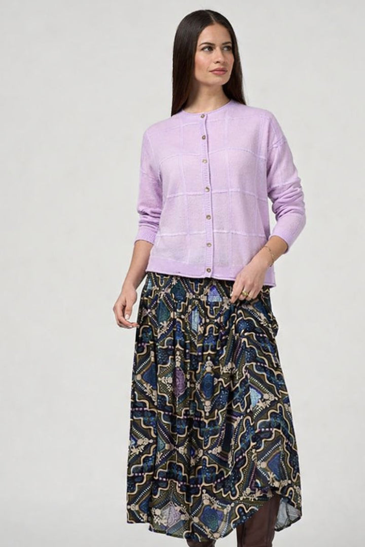 Regalia Skirt in Olive Multi by Loobie's Story in olive-1 / 8