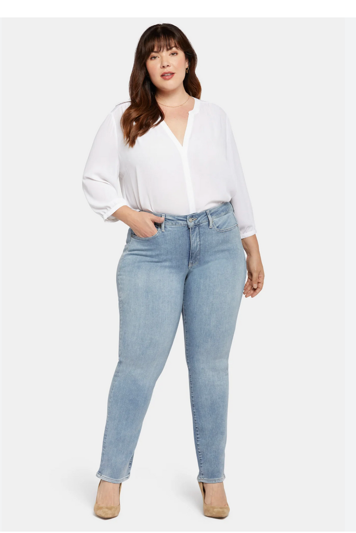 Marilyn Straight Plus Size Jeans in Haley WPRIMS8517 by NYDJ