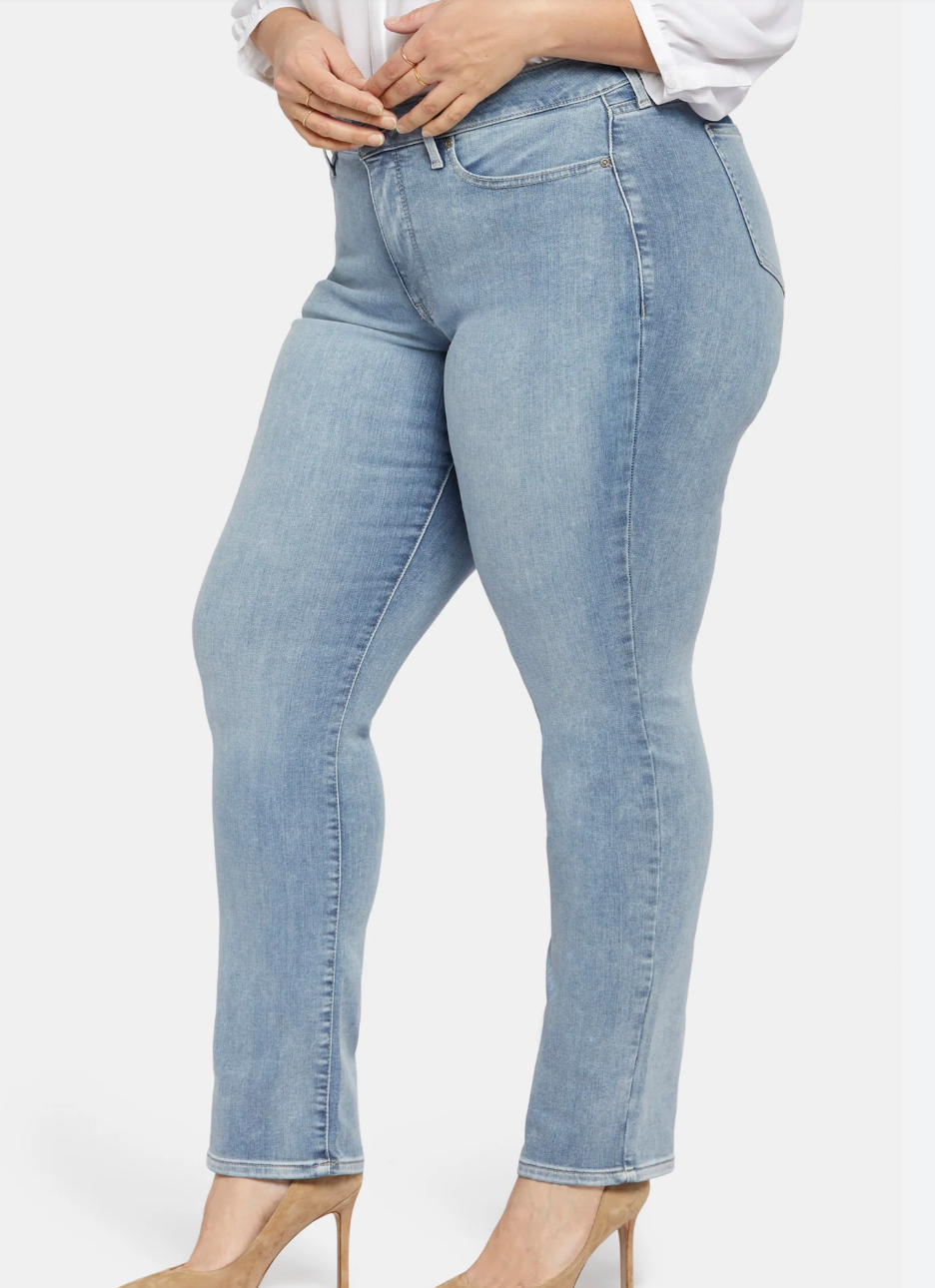 Marilyn Straight Plus Size Jeans in Haley WPRIMS8517 by NYDJ