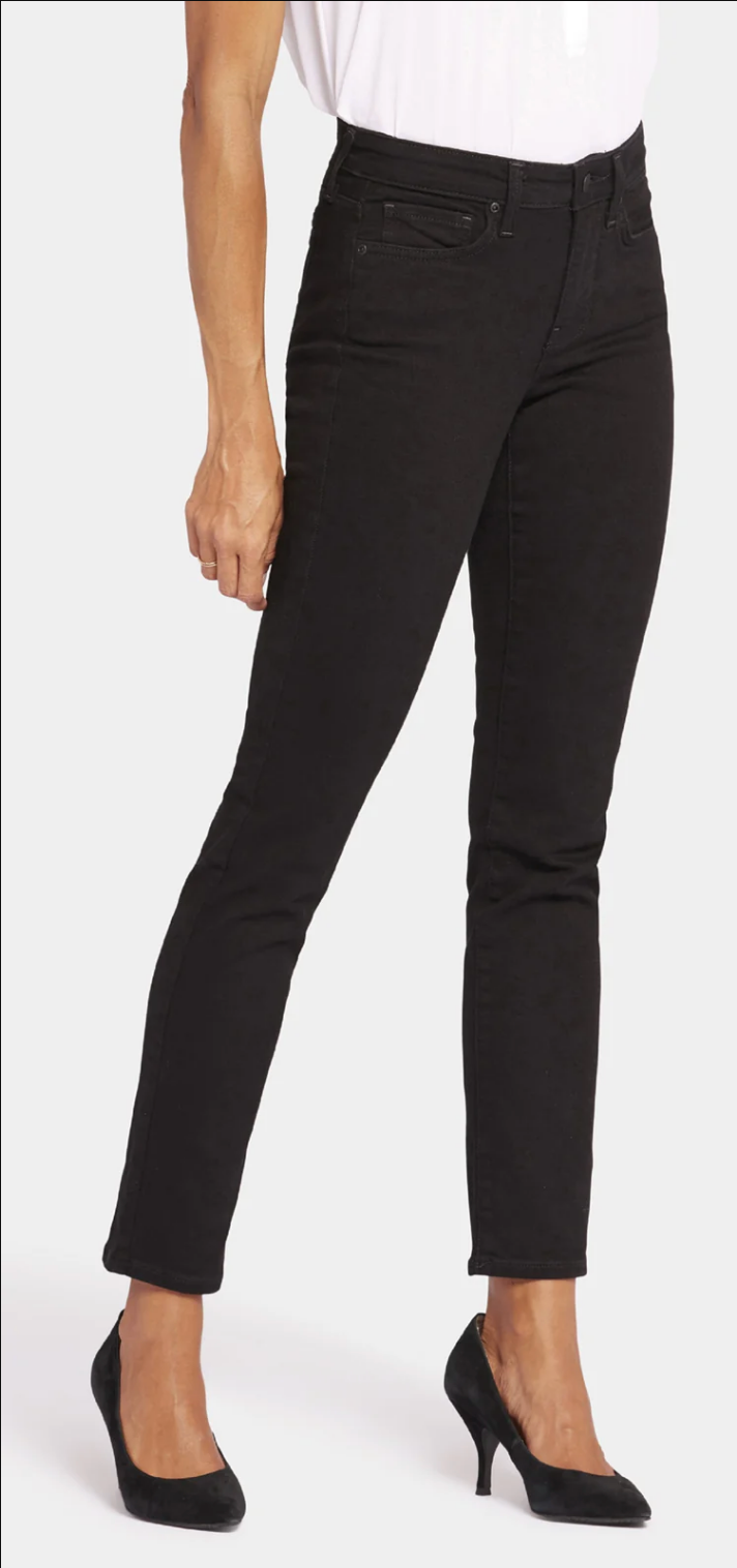 Sheri Slim Jeans in Black By NYDJ