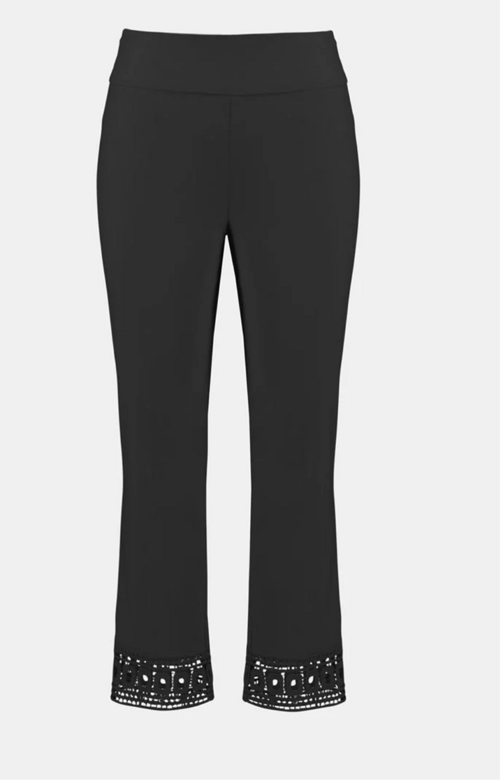 Millenium Cropped Pull On Pant in Black, White, Moonstone & Navy by Joseph Ribkoff 251053