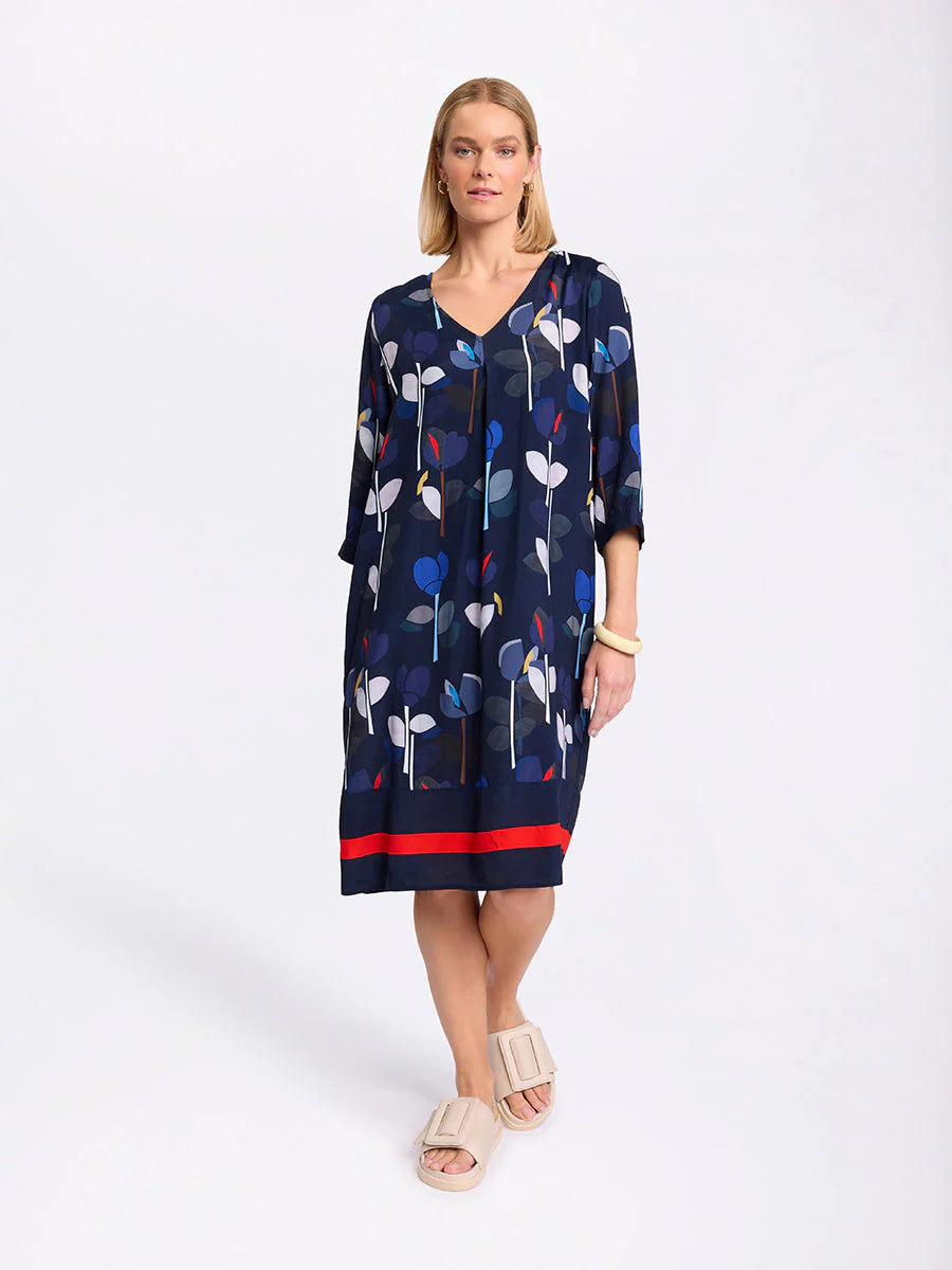 Sea Bloom Dress YTMS59306 by Marco Polo - front