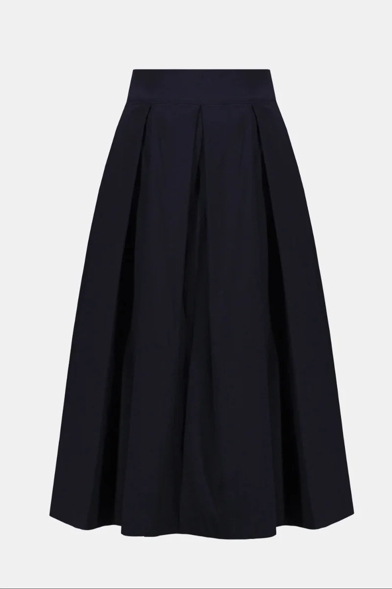 Joseph Ribkoff 261757 Stretch Taffeta Flared Skirt in Midnight Blue